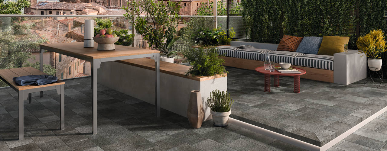Estetica, comfort e durabilità nei pavimenti outdoor in gres