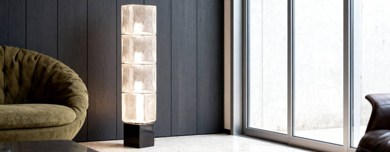 New Venini Murano Glass Lamps Designed by Peter Marino