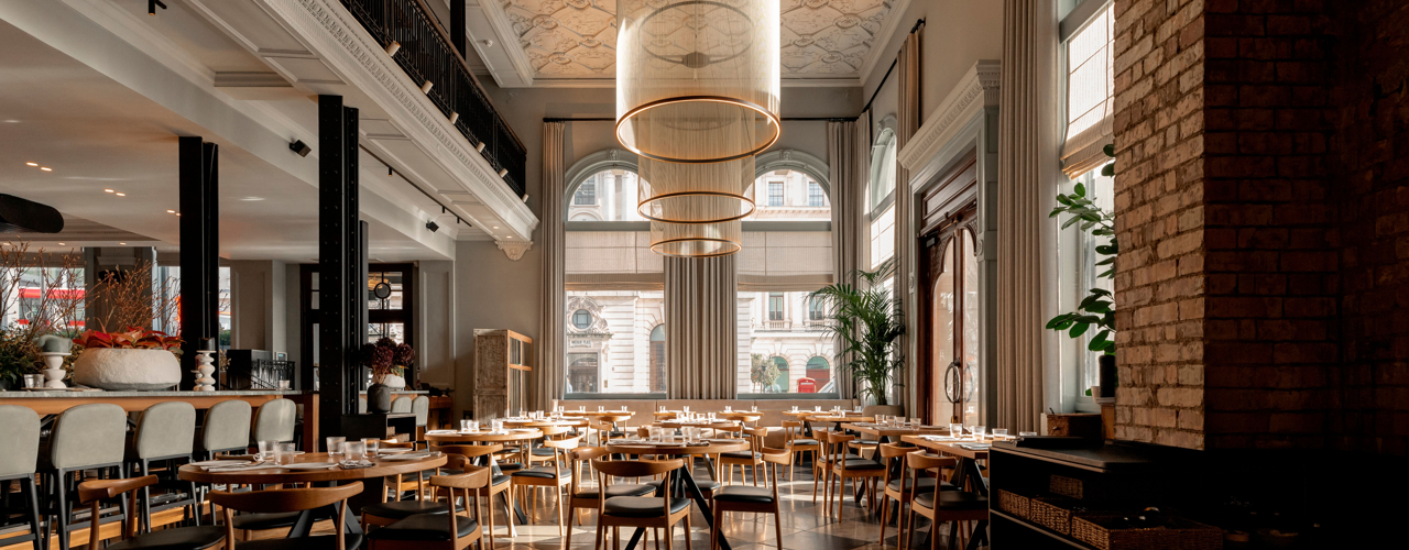 Vibia illumina il ristorante Claro nel cuore di Londra