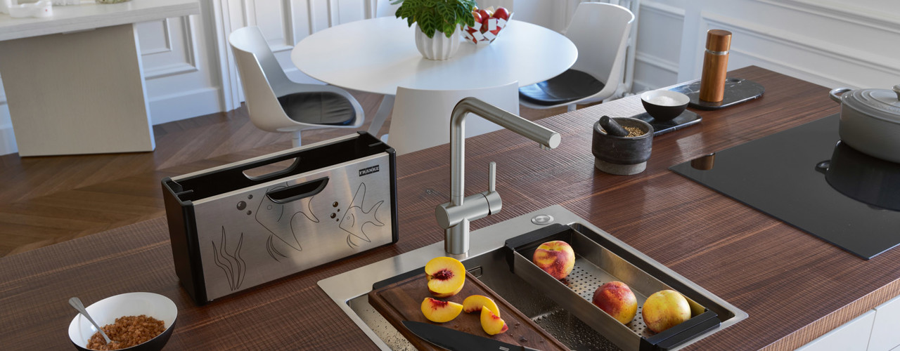 Hochwertige Edelstahl-Armaturen für die Küche