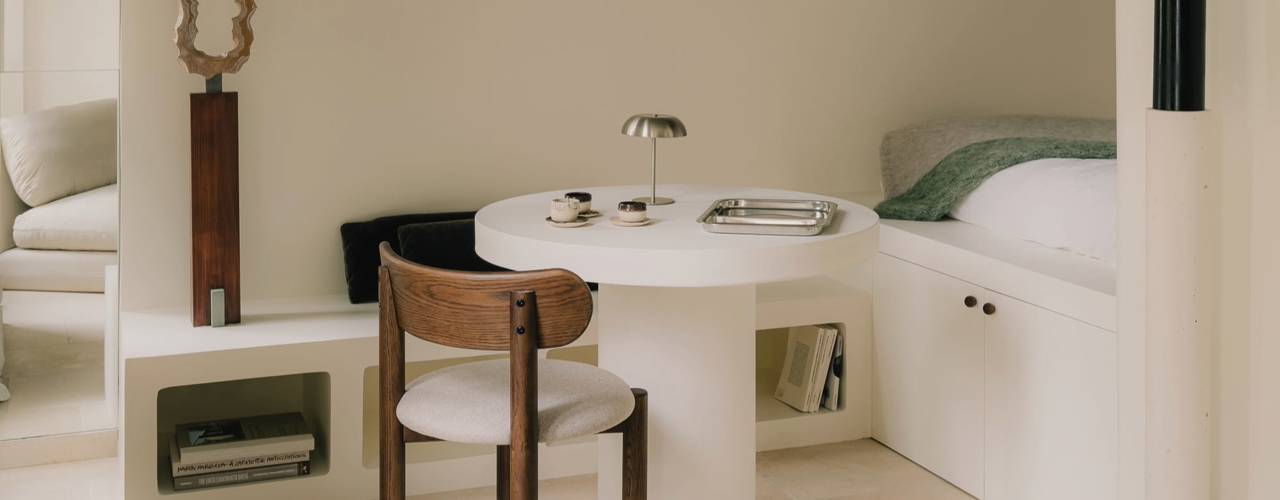 Furnishing idea for a 20 sqm studio apartment in Luxembourg | DUNY Paris / France / 2025 © Juan Jerez