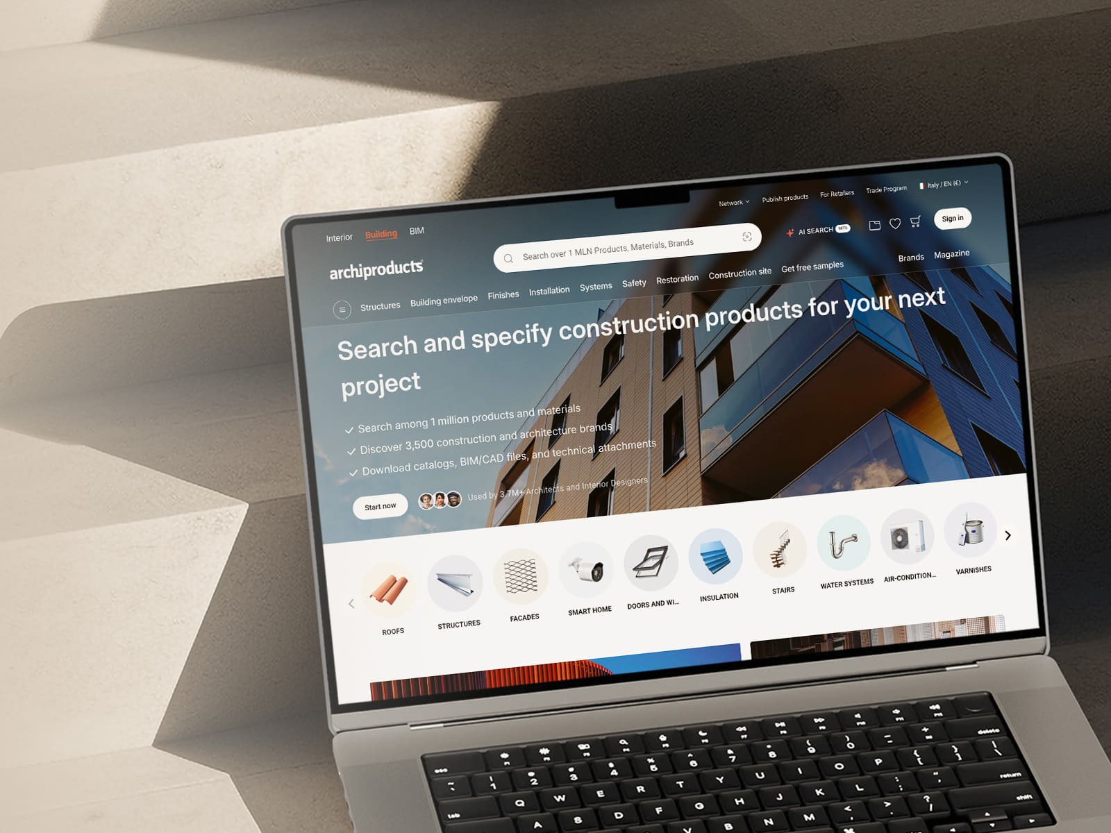Archiproducts Building: Eine globale Plattform von Innenarchitektur bis Bauwesen