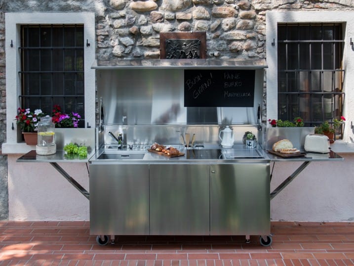 FINALMENTE Electric stainless steel outdoor kitchen By Foster design
