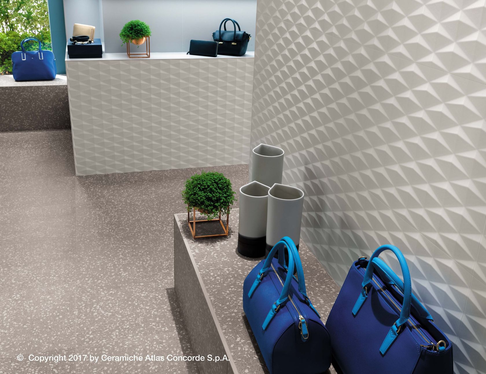 3D WALL DESIGN STARS White-paste 3D Wall Cladding By Atlas Concorde
