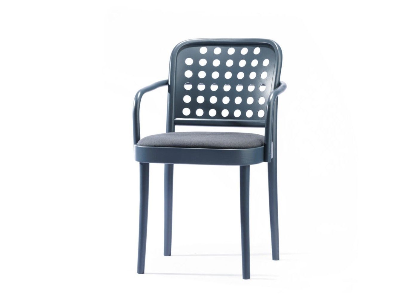 822 Wooden chair with armrests with padded seat By TON | design ...