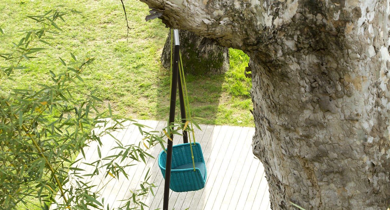 Poltrona Sospesa da Giardino, Sedia Amaca Altalena Macrame con Morbidi Cuscini, Corde e Catena, Sedia Altalena per Camera da Letto, Giardino, Balcone, | Leroy Merlin