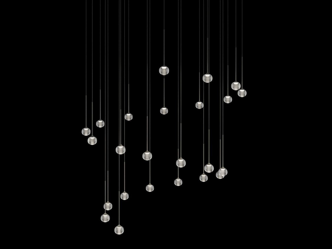 ALGORITHM Blown glass pendant lamp By Vibia | design Toan Nguyen