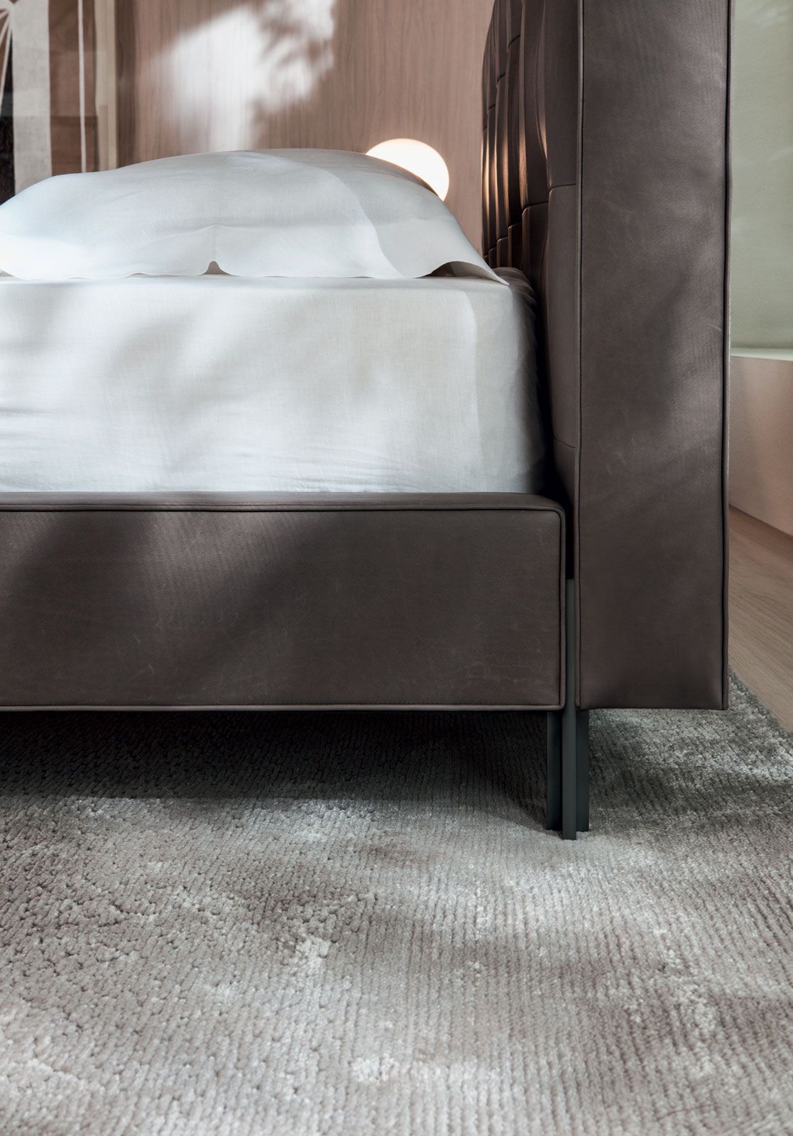 ANTON Double bed with upholstered headboard By Molteni & C. | design ...