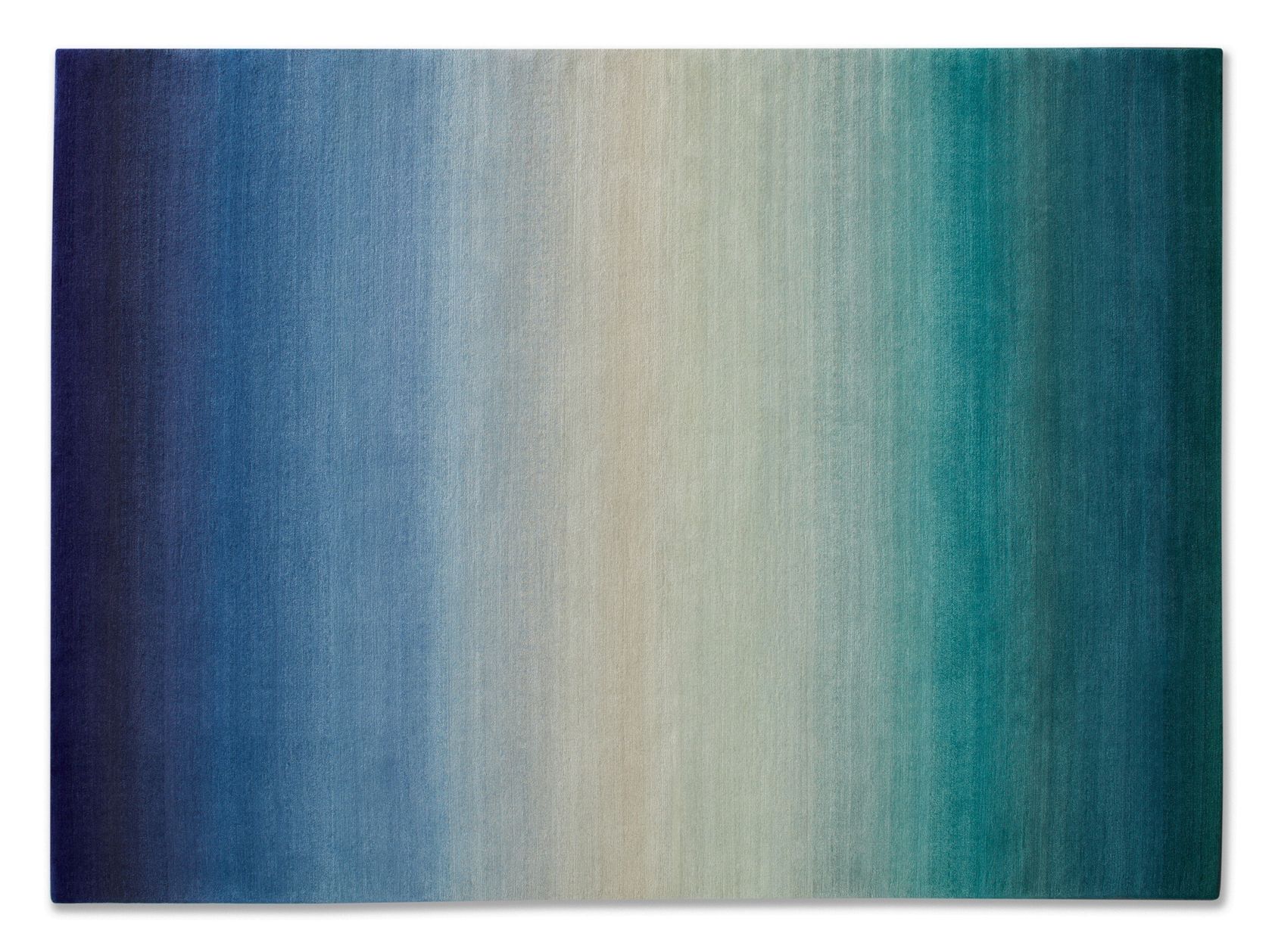 ALL AT SEA Rectangular handmade wool rug By Deirdre Dyson