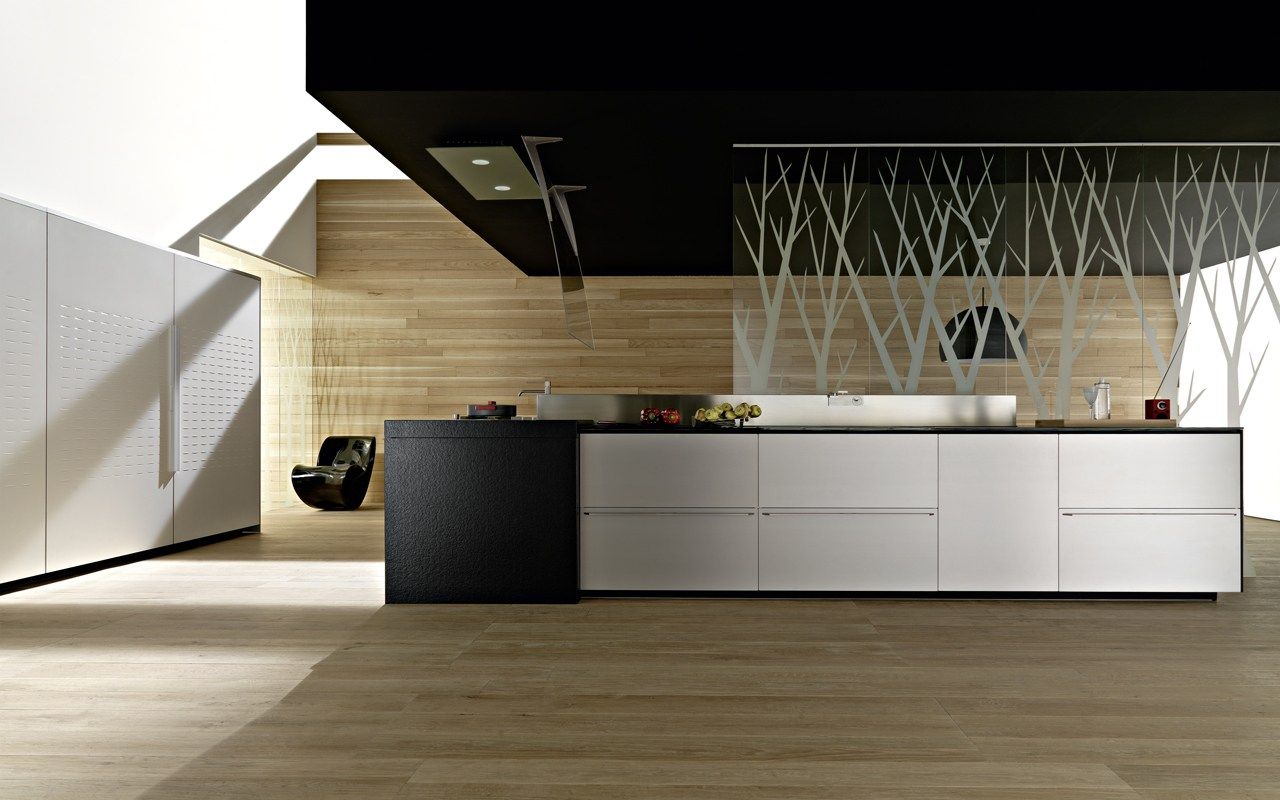 Laminate fitted kitchen ARTEMATICA UNILINE - MULTILINE By VALCUCINE ...
