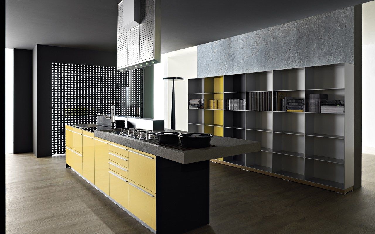 Laminate fitted kitchen ARTEMATICA UNILINE - MULTILINE By VALCUCINE ...