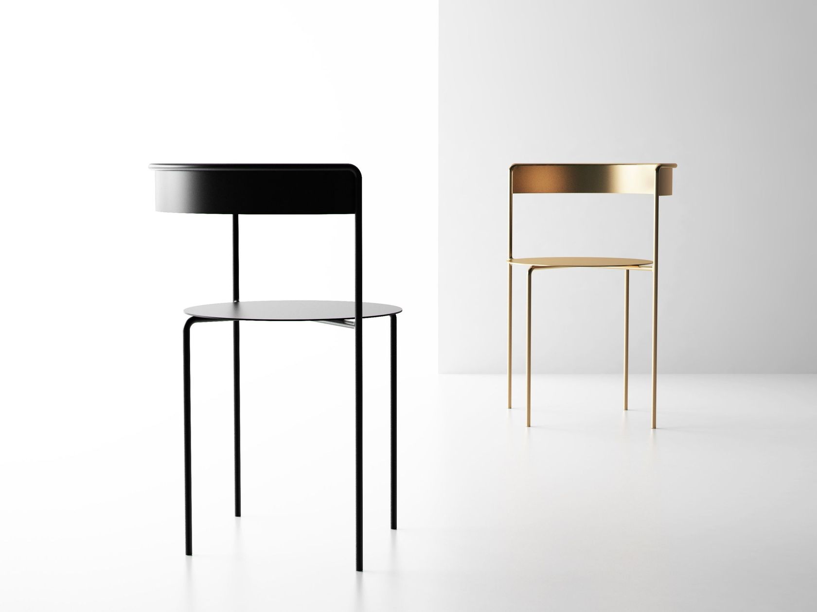 AVOA CHAIR Stuhl aus pulverbeschichtetem Stahl By Matter Made
