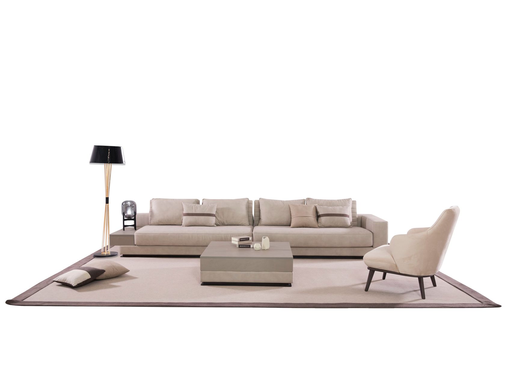 Aria - Canapé modulable tissu personnalisable - Vue supplémentaire 1
