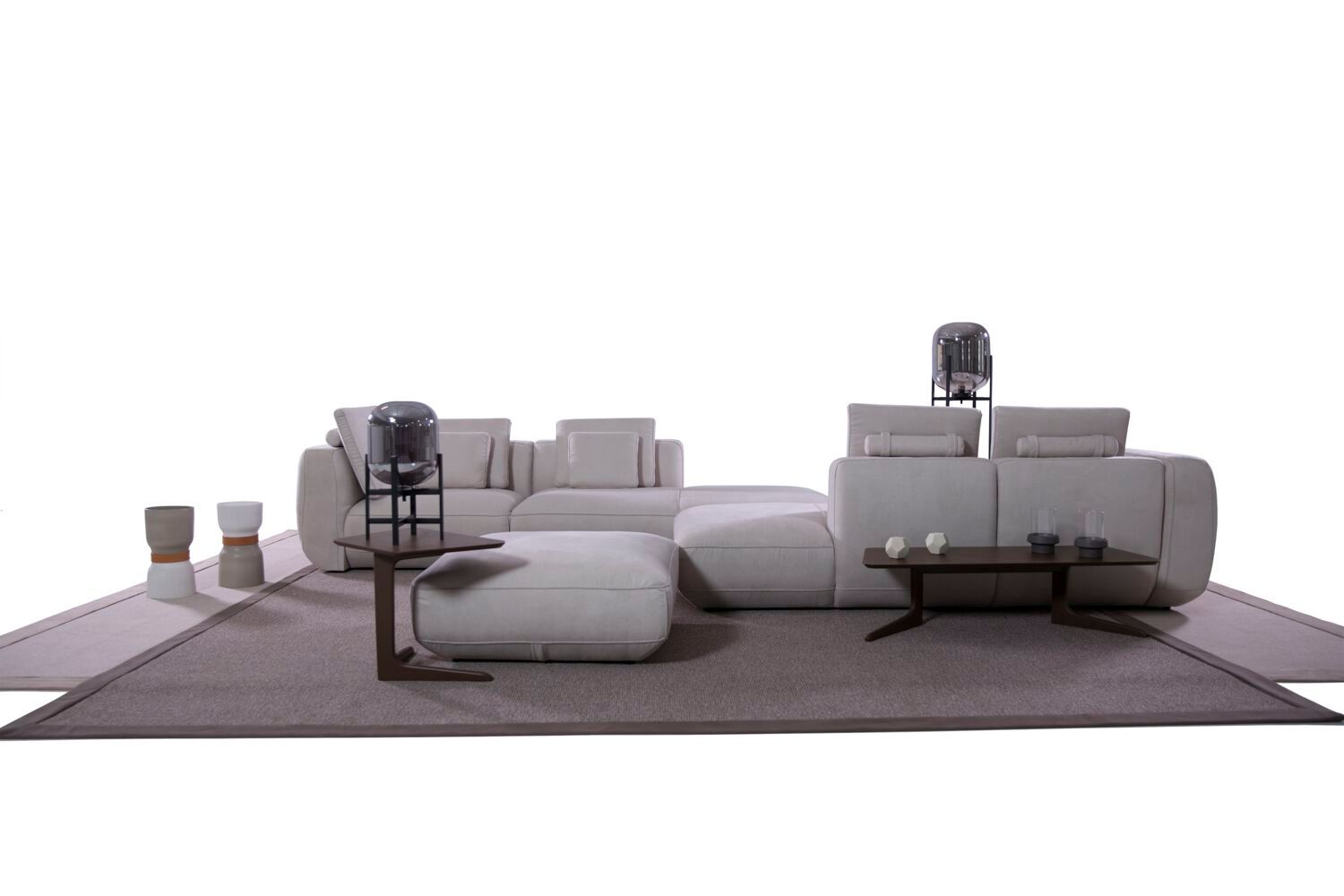 Natura - Canapé d'angle modulable tissu personnalisable - Vue supplémentaire 2