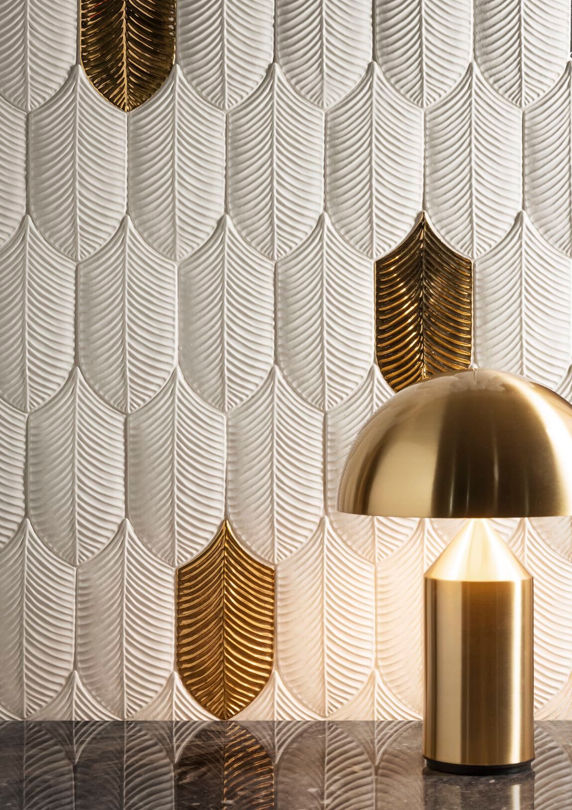 CALATHEA Handmade ceramic wall tiles By Acquario Due