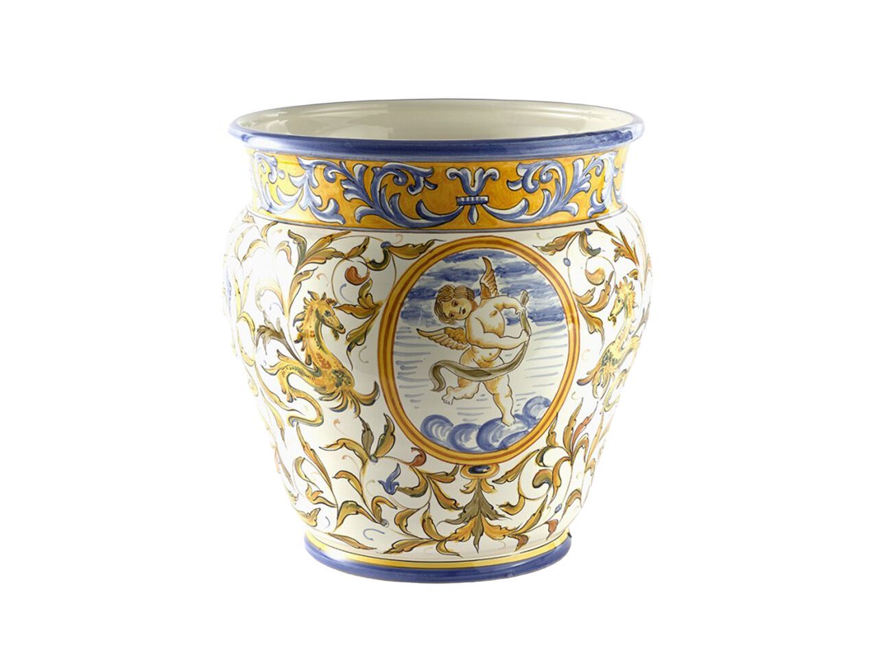 RAFFAELLO Plant pot By Antica Deruta
