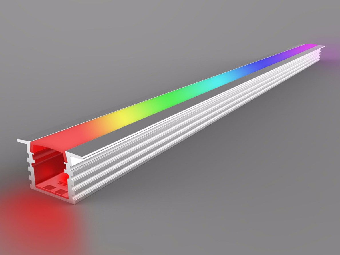 Profile light. Профиль врезной 2206 для светодиодной ленты 2м с торцевыми заглушками. Профиль pak-edge-2000 (arlight, алюминий). Мини профиль. Линейный светильник liner centrsvet 2000 мм.