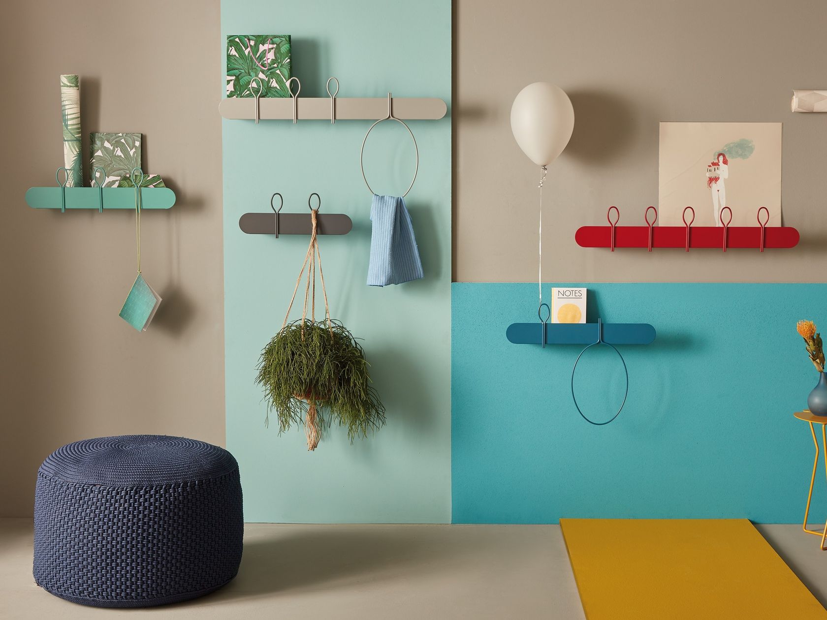 BALLOON Wall-mounted coat rack By MEMEDESIGN | design Gianmarco Codato ...