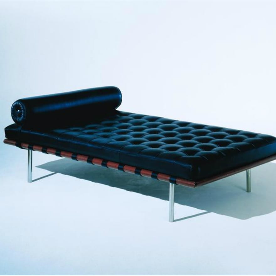 BARCELONA® Day bed By KNOLL design Mies Van der Rohe