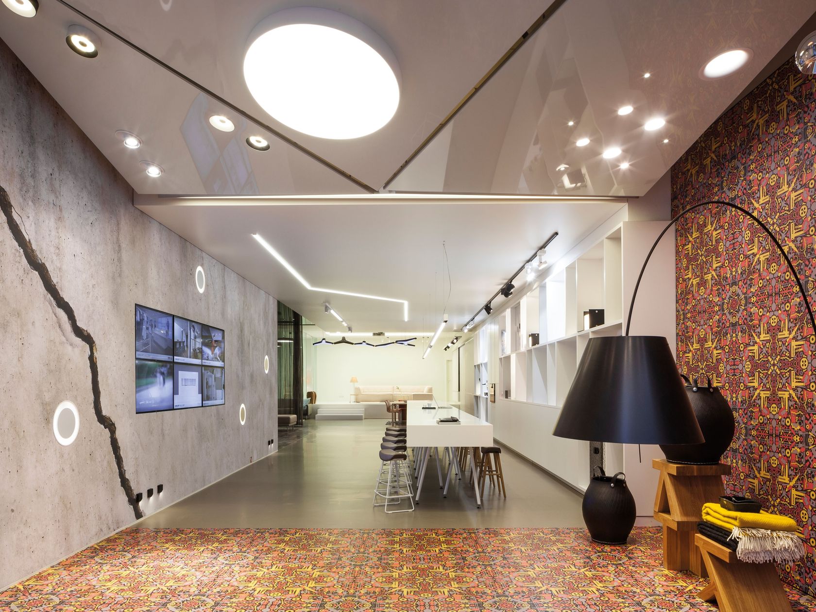BARRISOL® Concrete effect PVC stretch ceiling / Stretch wall By BARRISOL