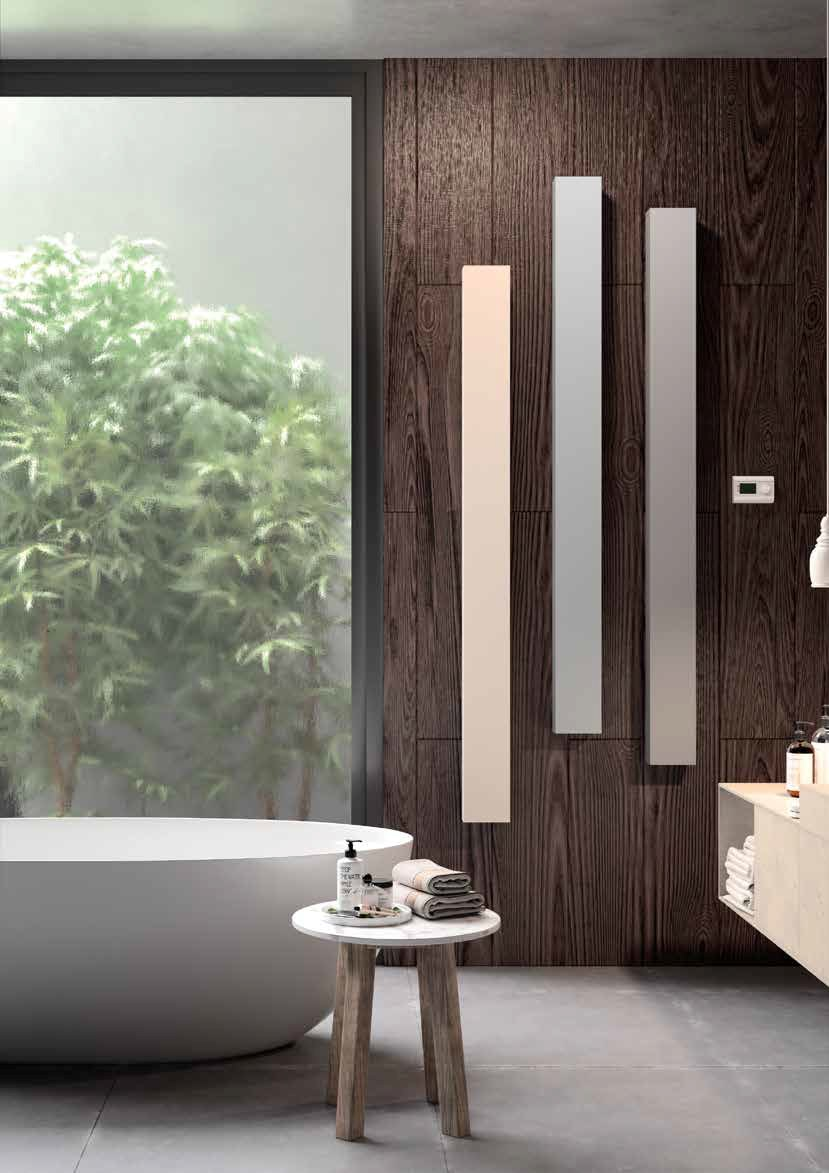 Aluminium decorative radiator BEAMS MONO-EL By VASCO