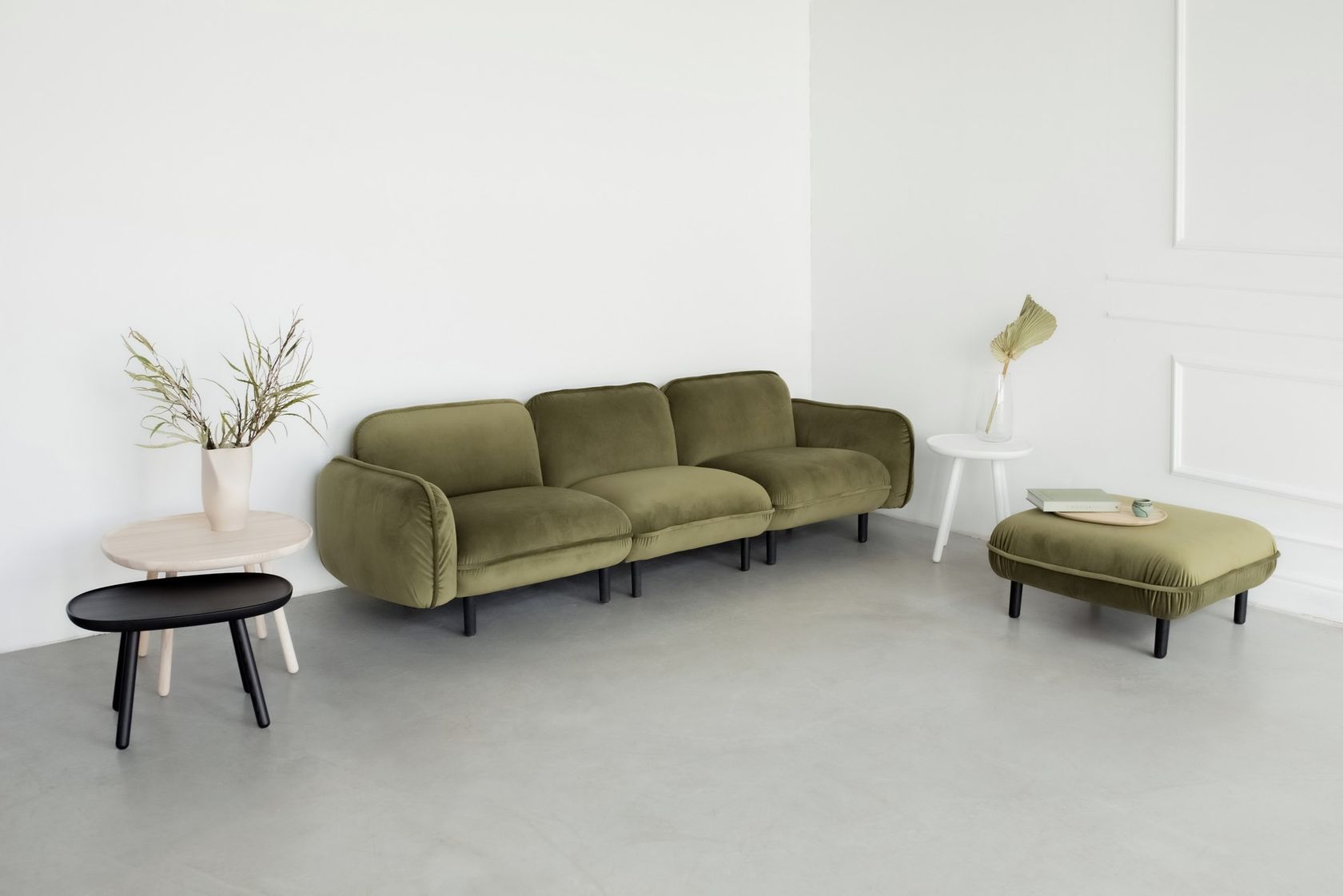 BEAN - Canapé 3 places tissu personnalisable - Vue supplémentaire 1