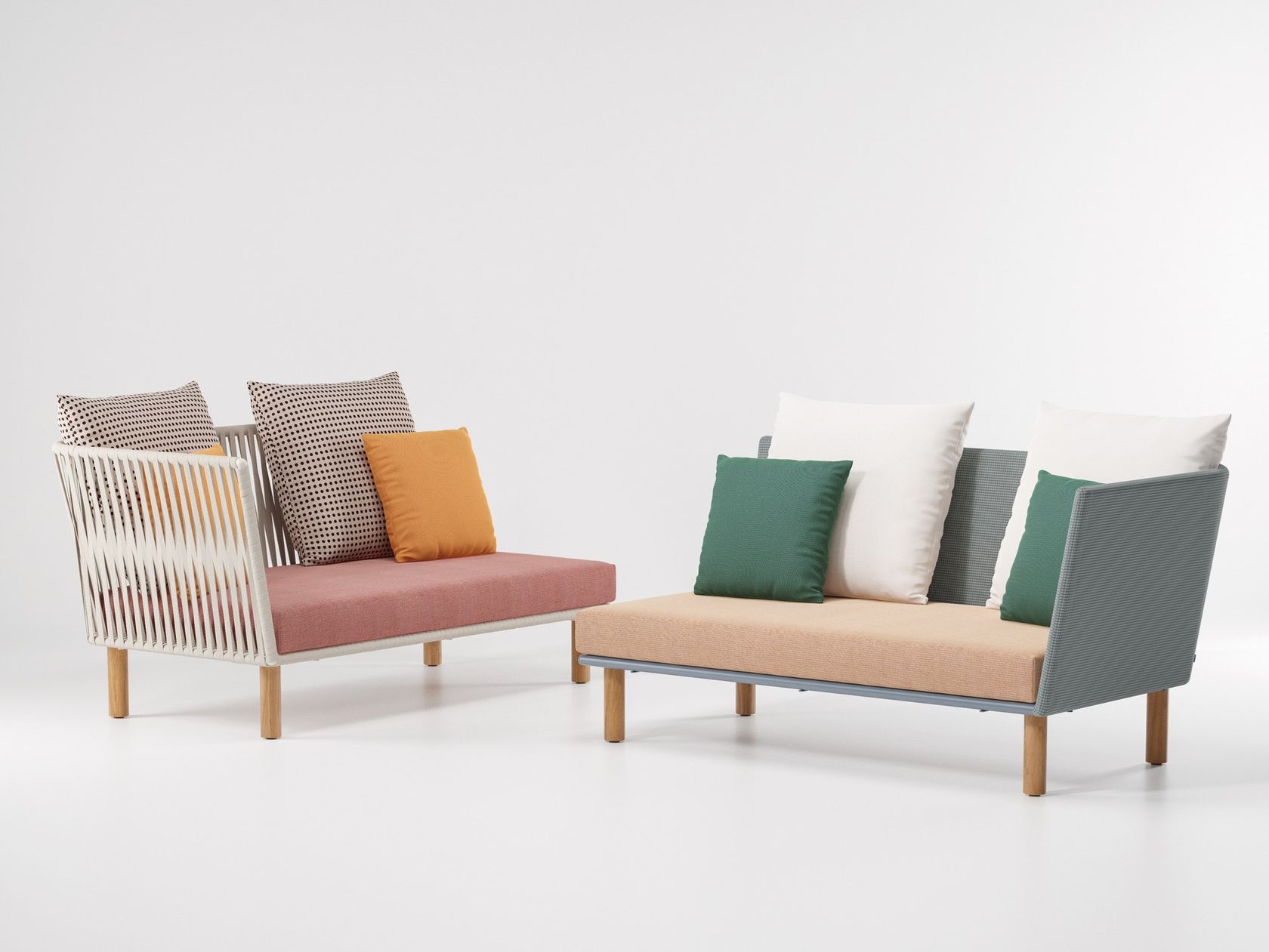 BITTA 2 seater garden sofa Bitta Collection By Kettal design Rodolfo
