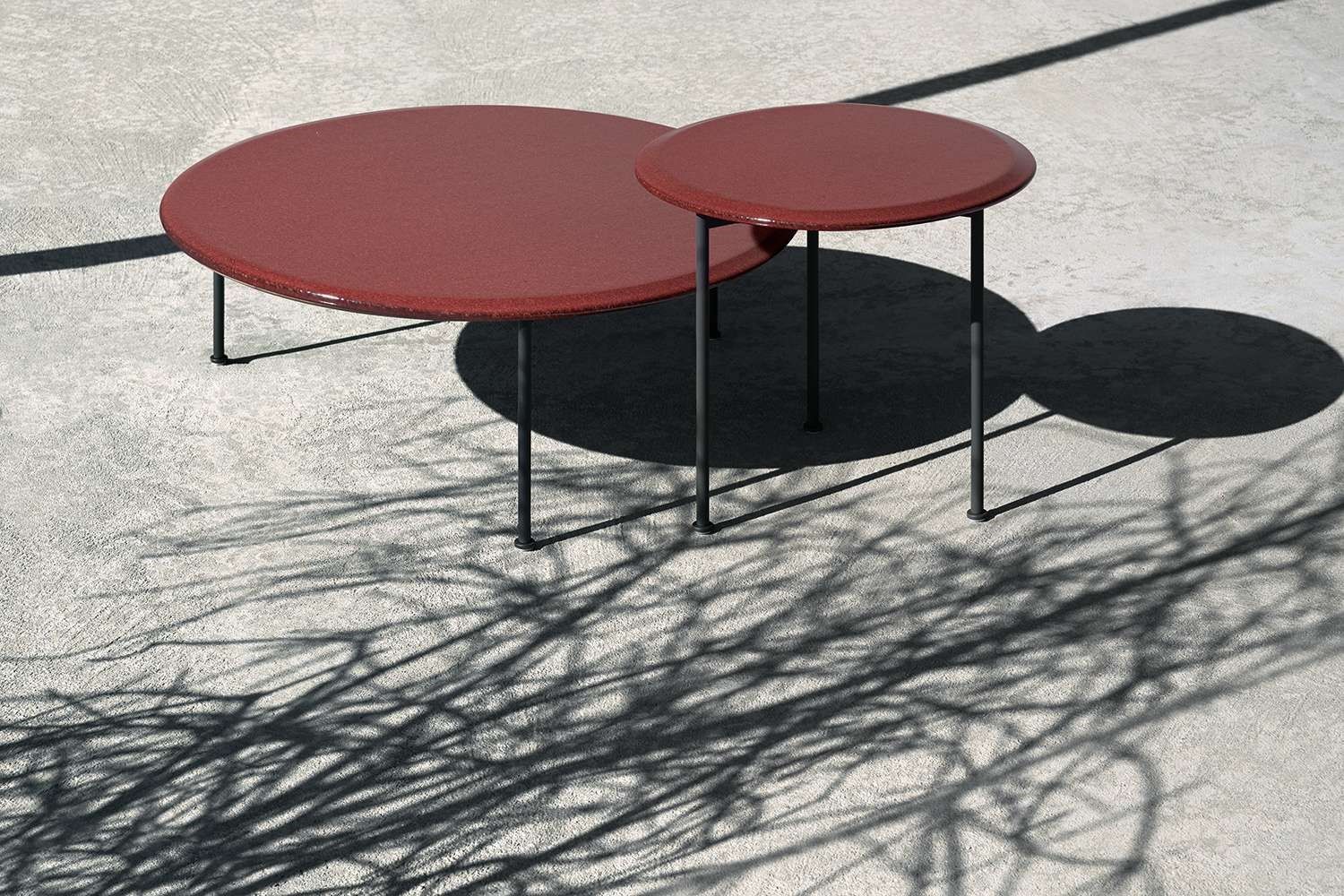 BOREA Garden side table with lava stone top By B&B Italia Outdoor ...