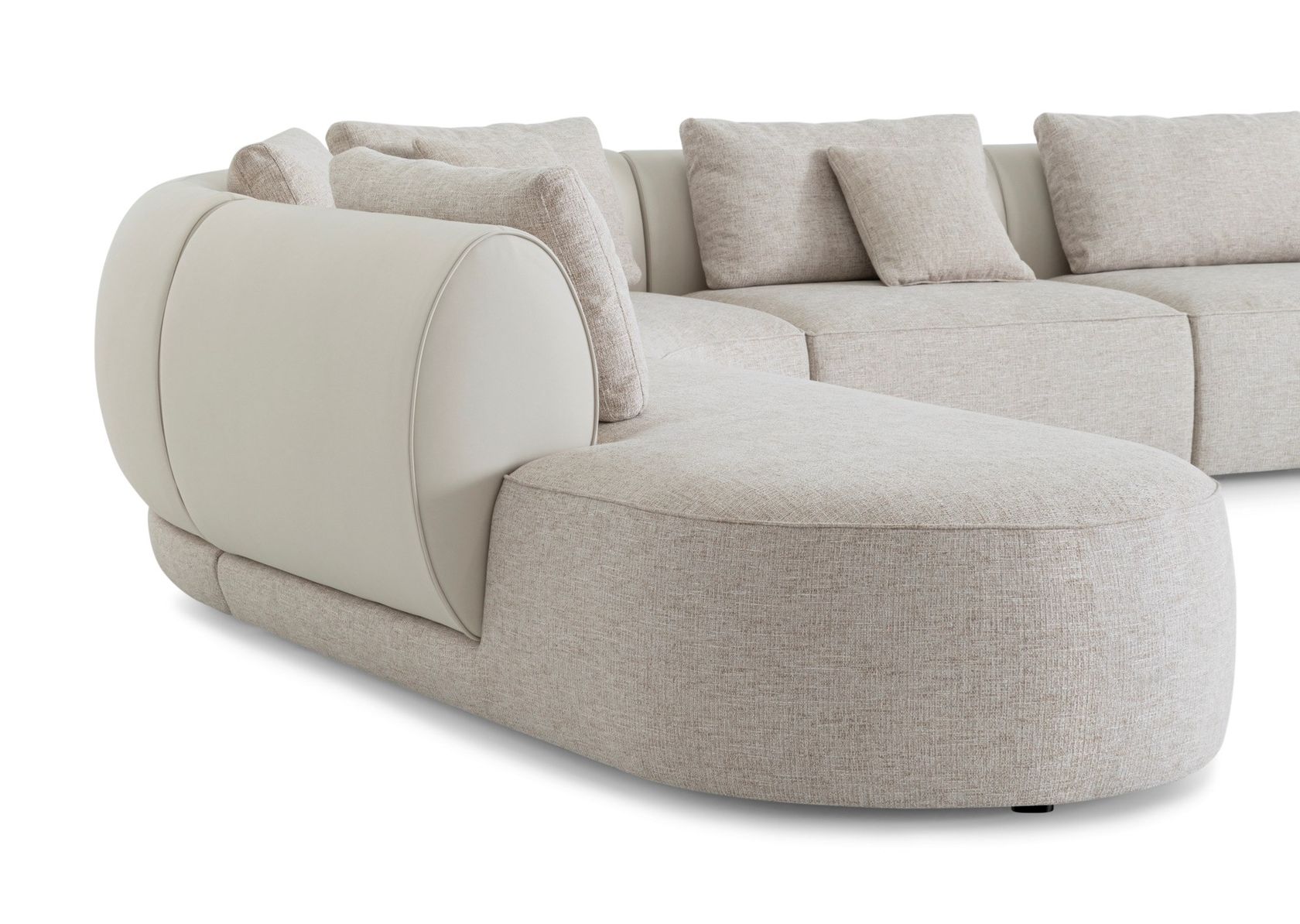 BOTERO Sectional curved fabric sofa By Sicis | design Massimiliano Raggi