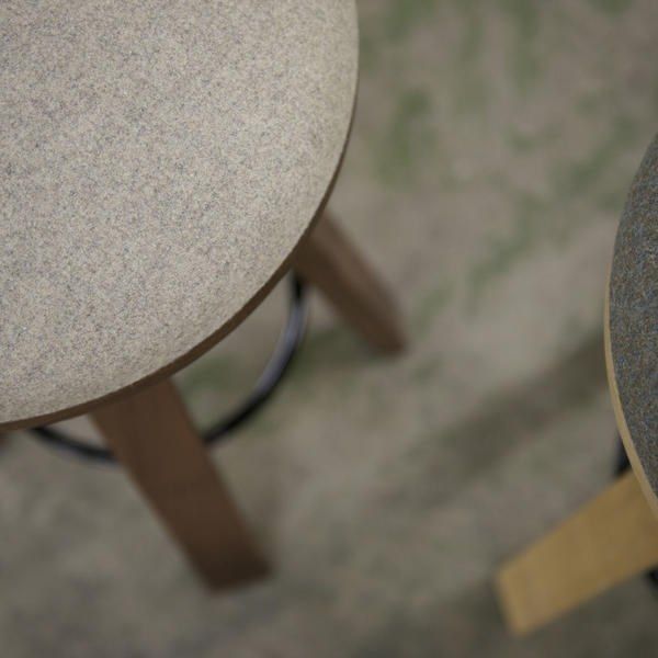 Fußhocker Ottomane Fußhocker Mit Beinen, Runder G Produktbild-Vorschau 9
