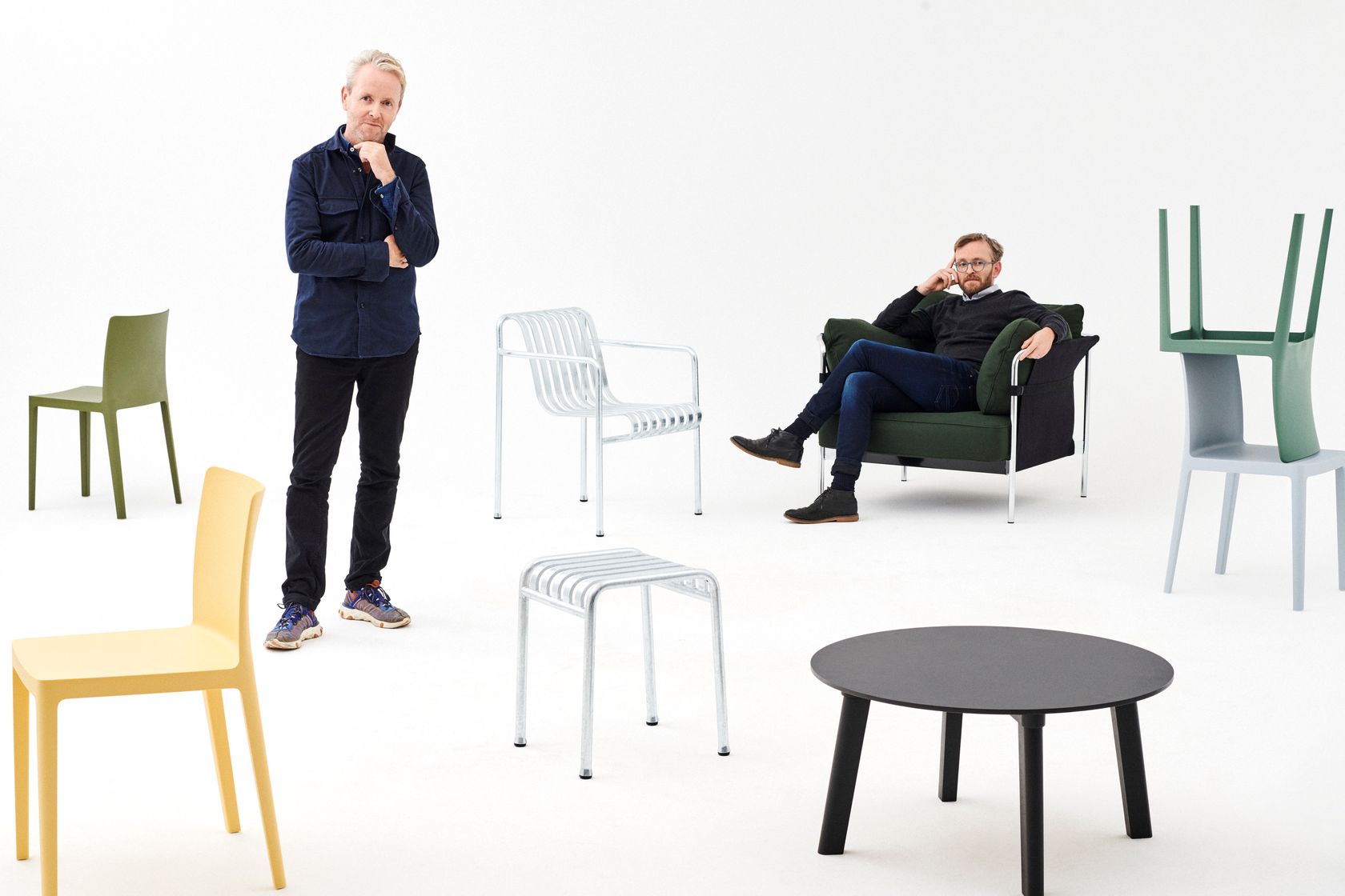 CAN Armchair with armrests By Hay design Ronan & Erwan Bouroullec