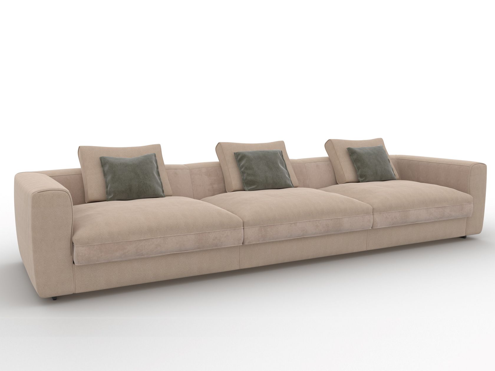 CAPETOWN - Canapé 3 places tissu personnalisable - Vue supplémentaire 1