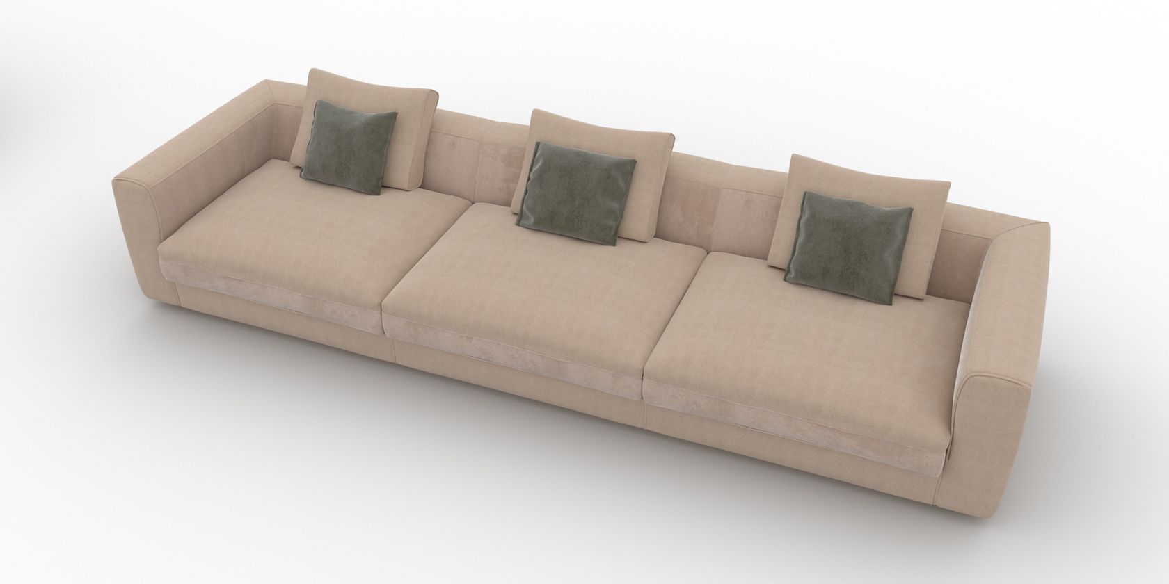 CAPETOWN - Canapé 3 places tissu personnalisable - Vue supplémentaire 2