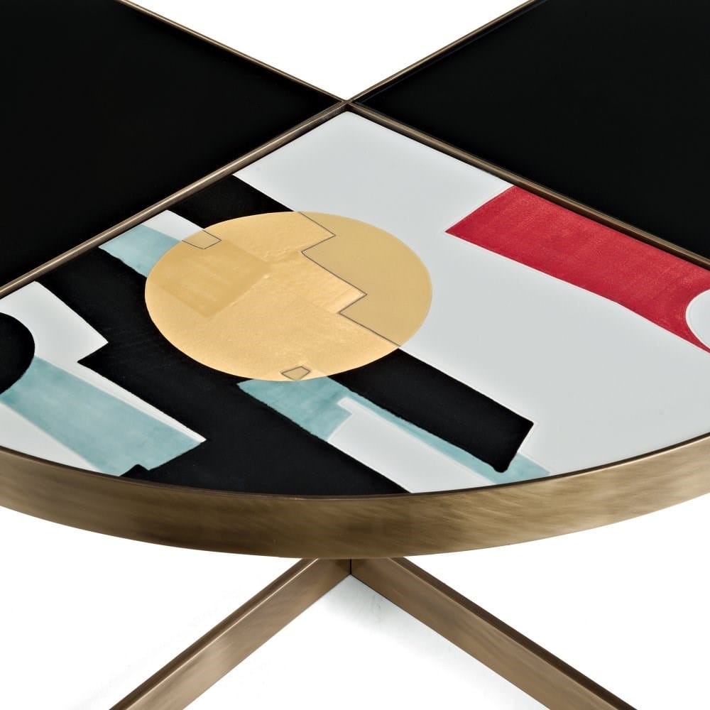CAROUSEL Low round coffee table By MARIONI design La Récréation