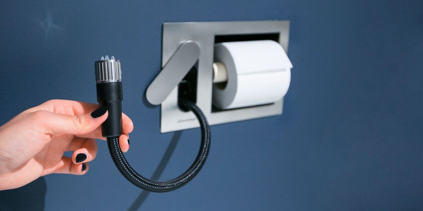 Toilet roll holder / toiletjet handspray CARTASENSO By Antonio Lupi Design