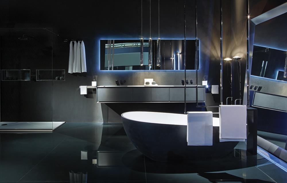 CLEAN Ceiling mounted towel rack By RIFRA