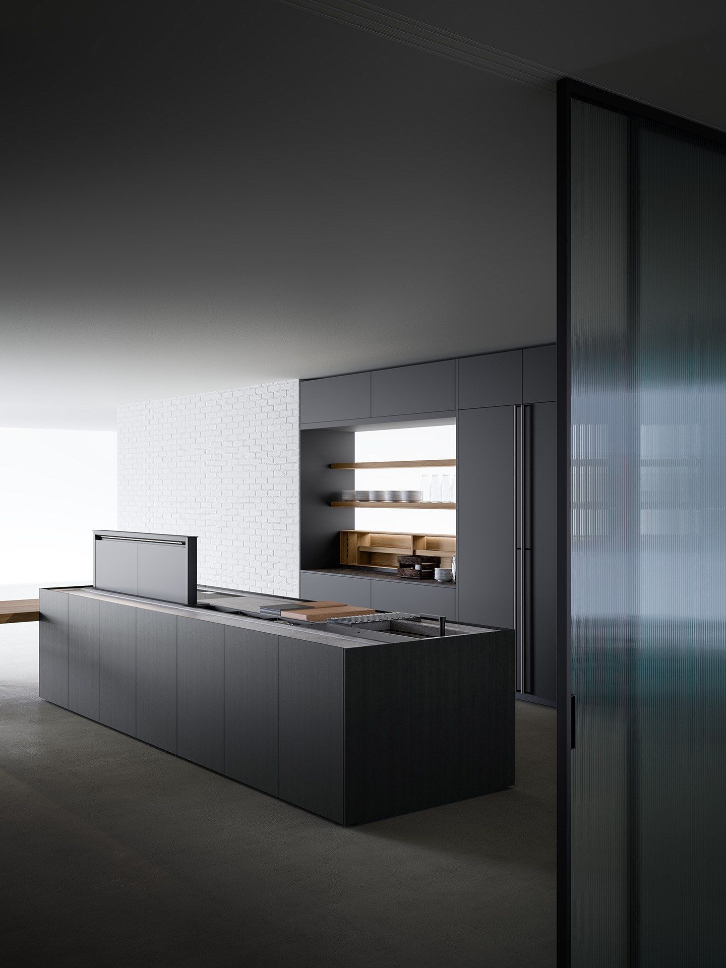 COMBINE EVOLUTION Island kitchen By Boffi | design Piero Lissoni