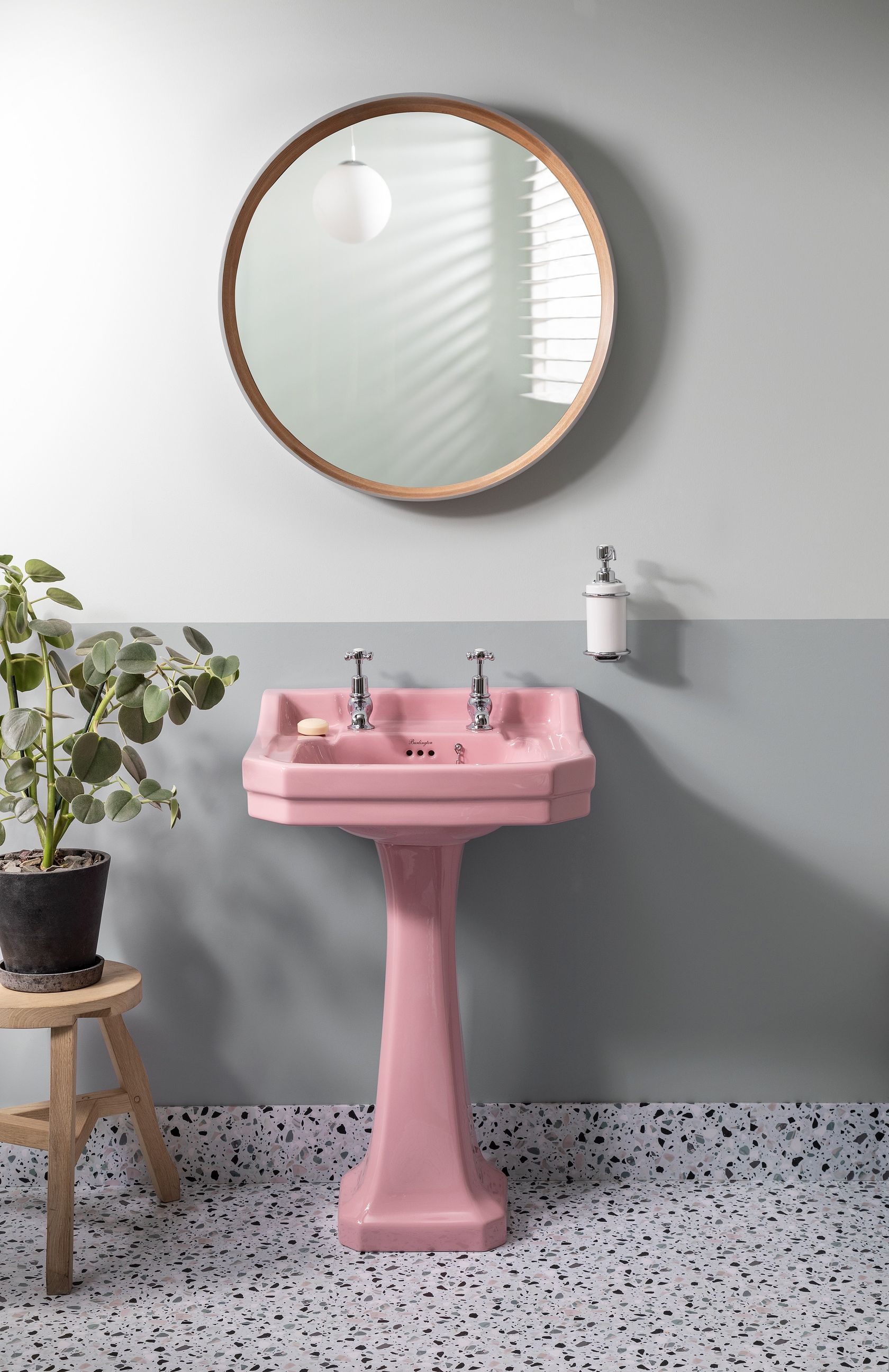 CONFETTI PINK Washbasin Bespoke Collection By Burlington Bathrooms
