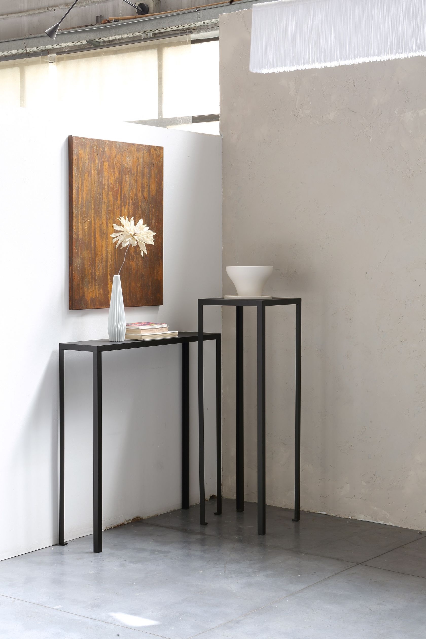 CONSOLE SLIM | Konsolentisch Rechteckiger Konsolentisch aus Linoleum By ...