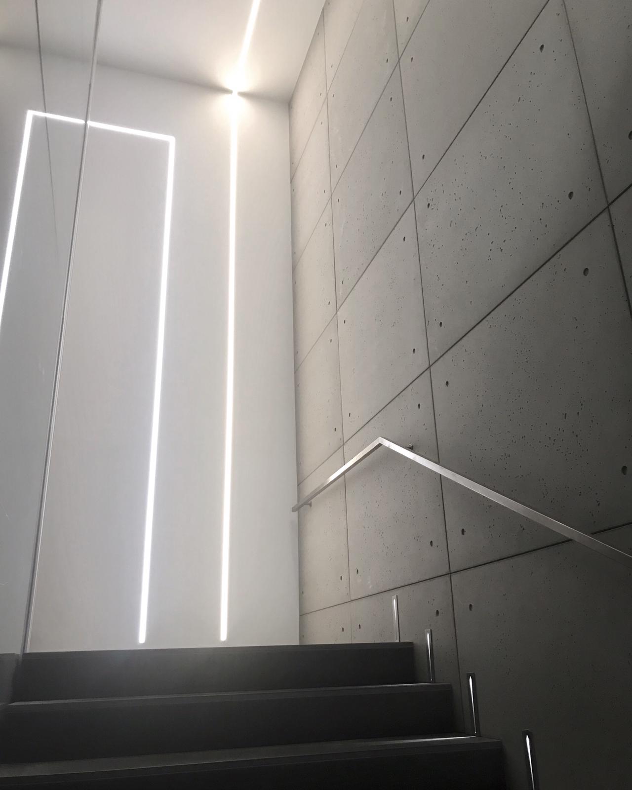 CONTINUOUS ROD MINIMAL Aluminium linear lighting profile By SIMES