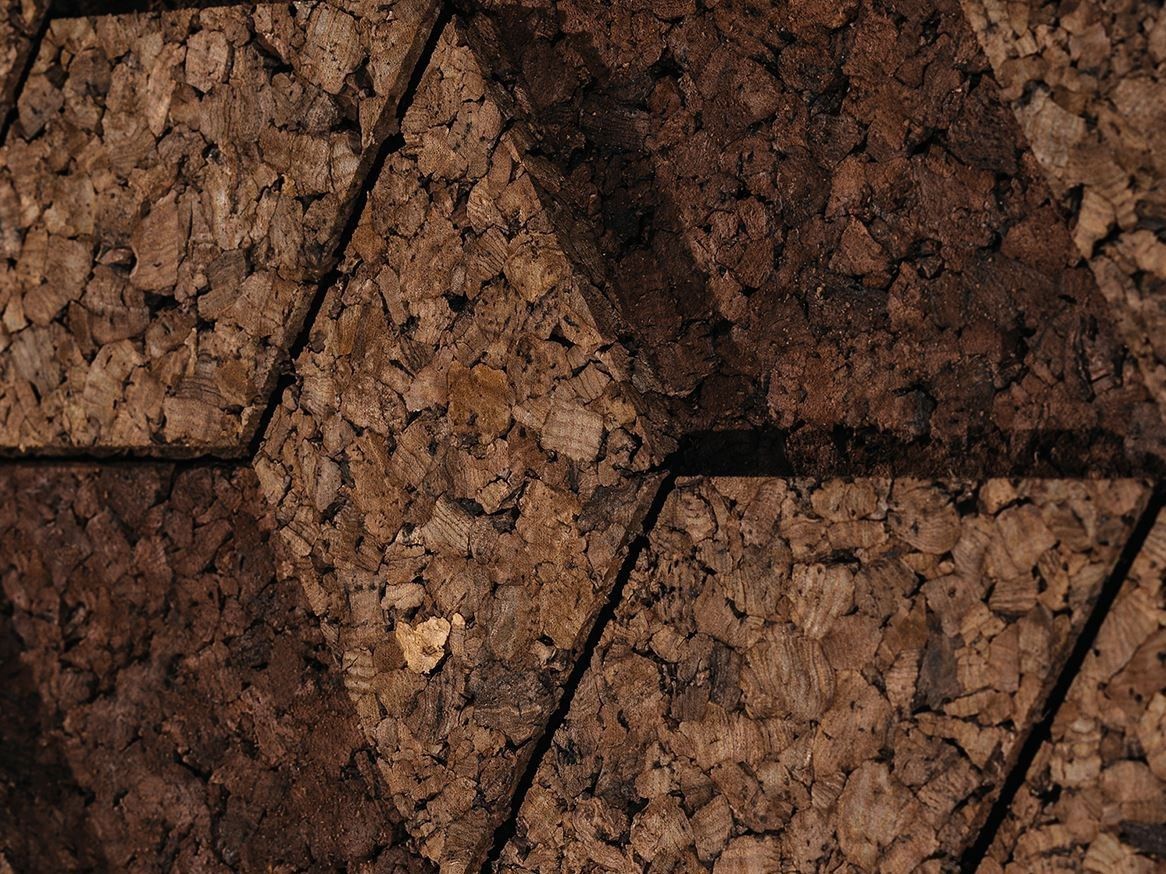 Cork room divider CORKHEX3D By GENCORK