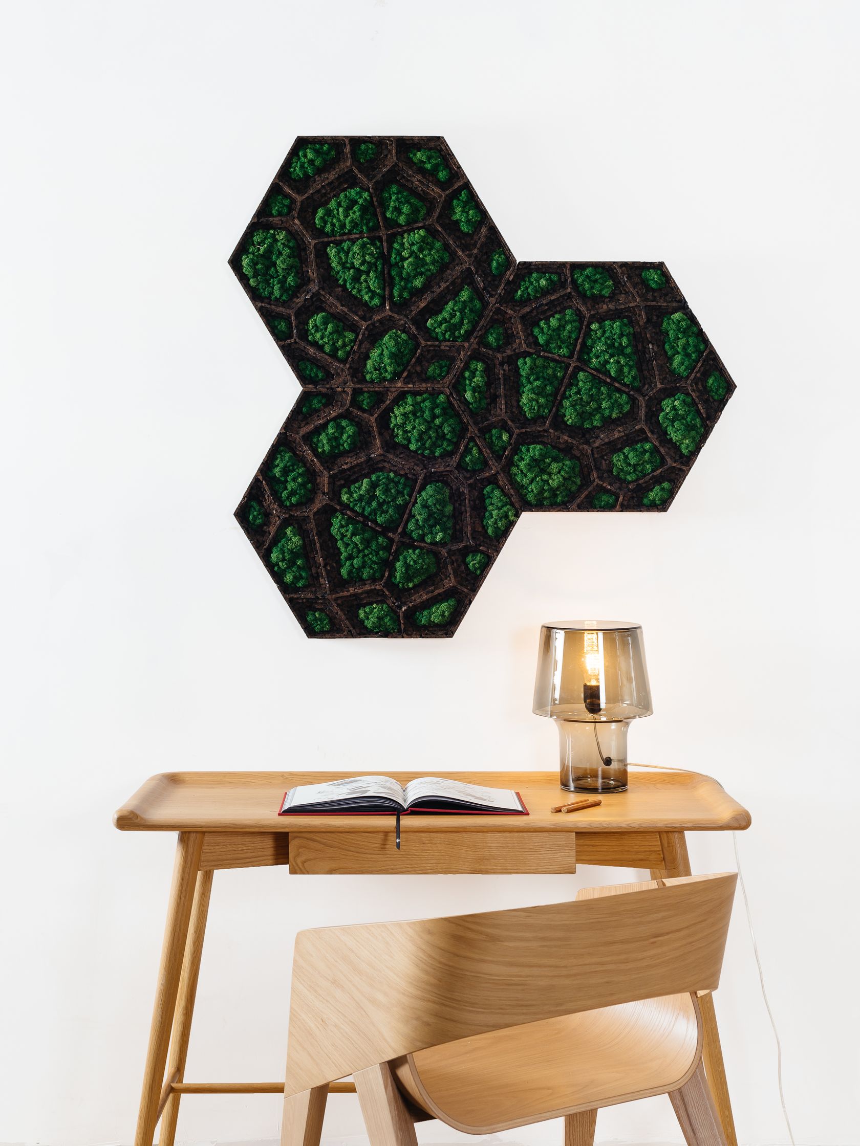 Ecological fireproof cork wall tiles CORKVOR By GENCORK