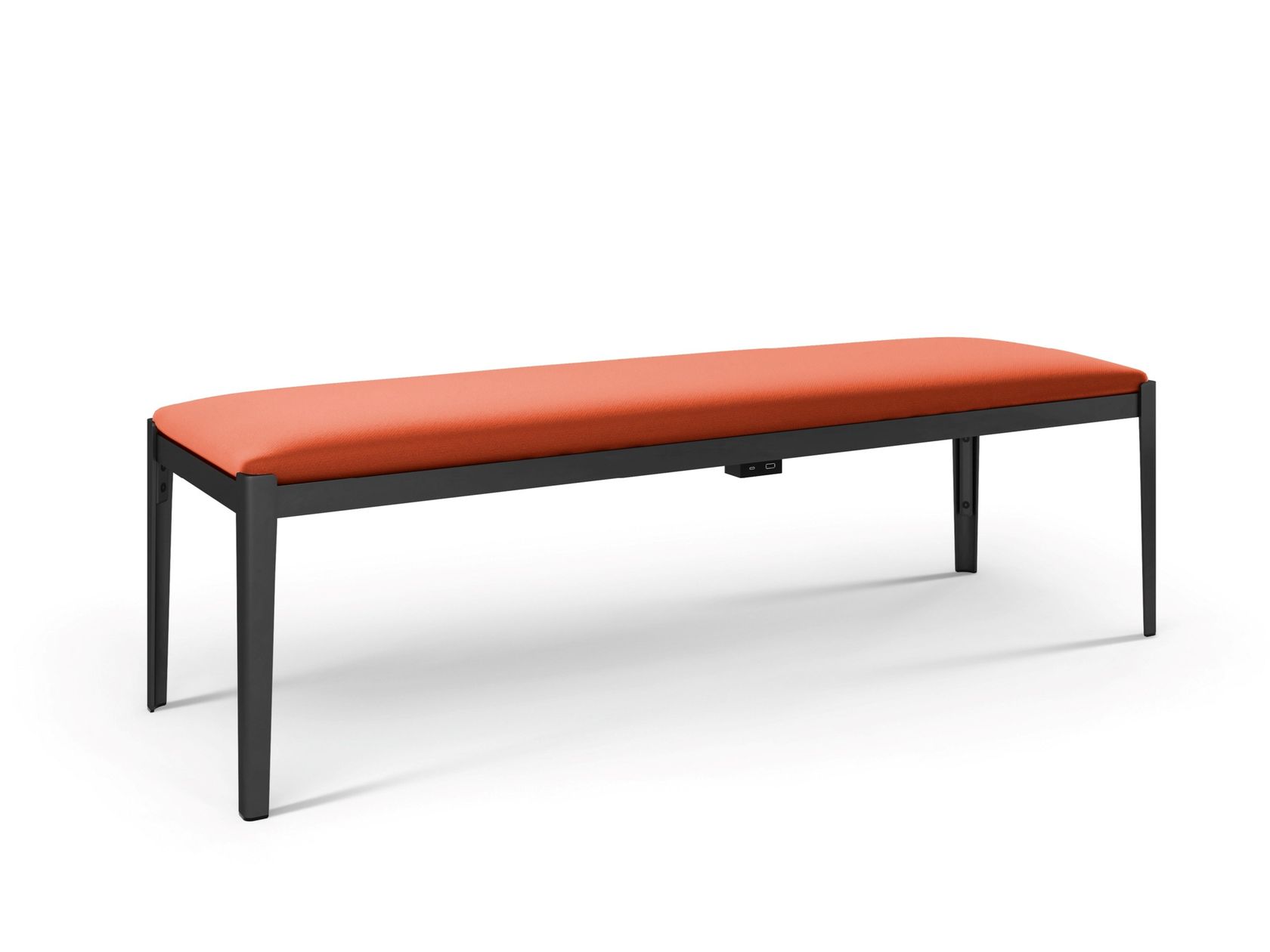 COTONE SLIM Leather bench with removable cover By Cassina design