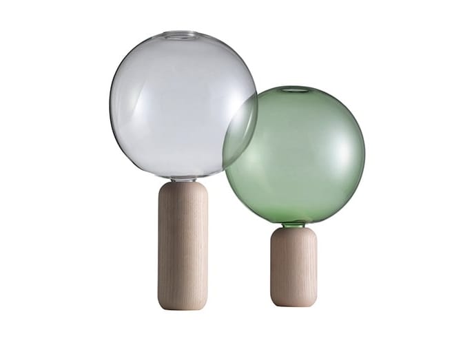 Borosilicate glass vase CRYSTAL BALL By Cappellini design Matteo Zorzenoni