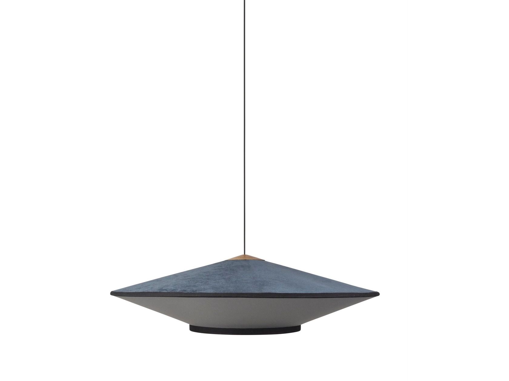 CYMBAL Velvet pendant lamp By Forestier