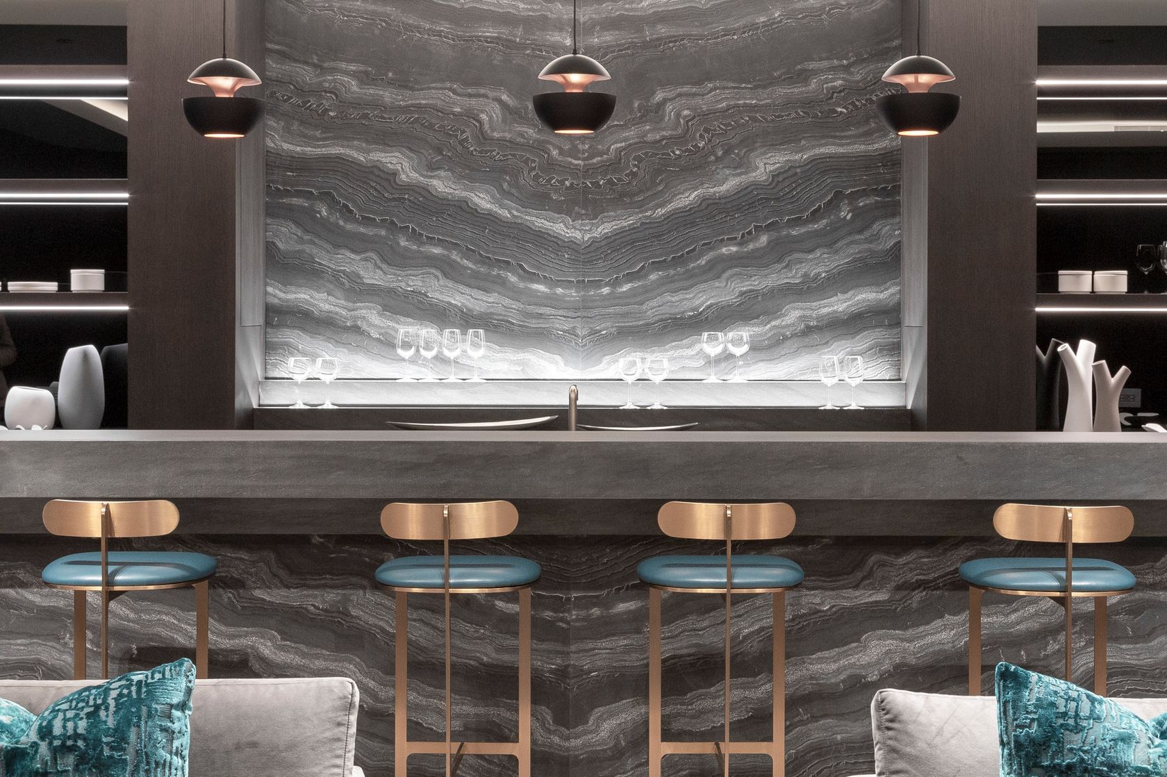 D90 Marble bar counter Bar counter By TM Italia Cucine