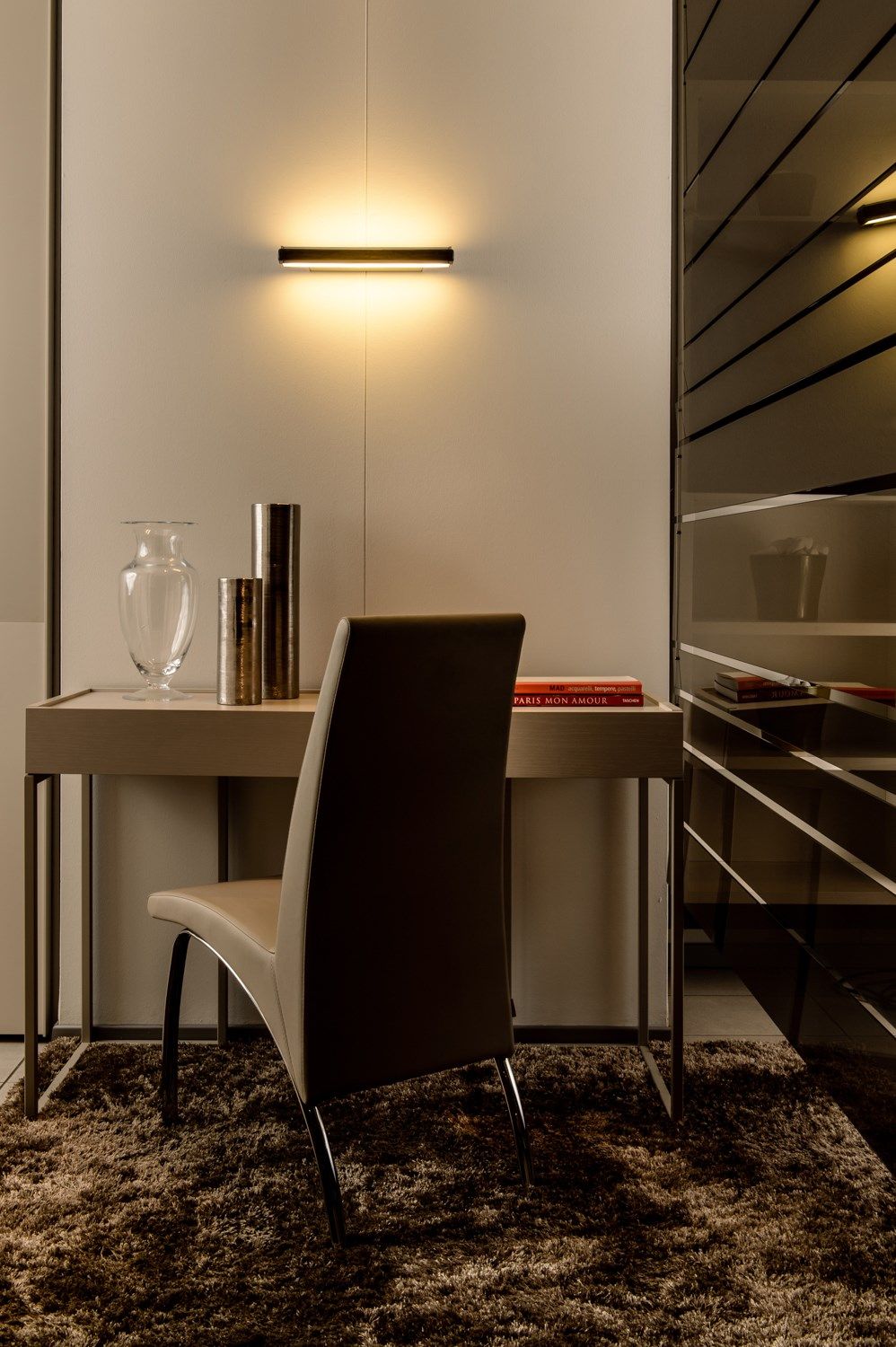 LED direct-indirect light wall lamp DALIA By Ledevò