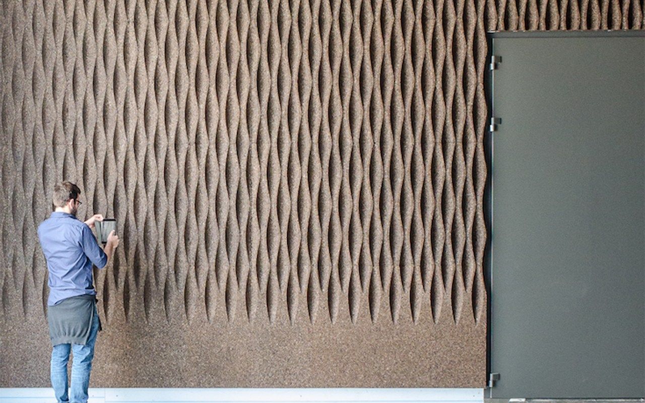 Cork sound insulation panel DECORK By TECNOSUGHERI
