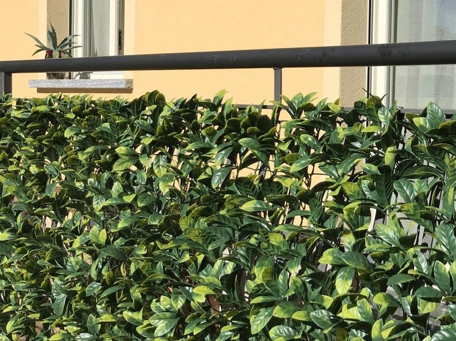 Haie Artificielle Photinia Tenax 1.5x3m - Brise-Vue Vert/Rouge - UV Résistant - Pour Jardin/Balcon