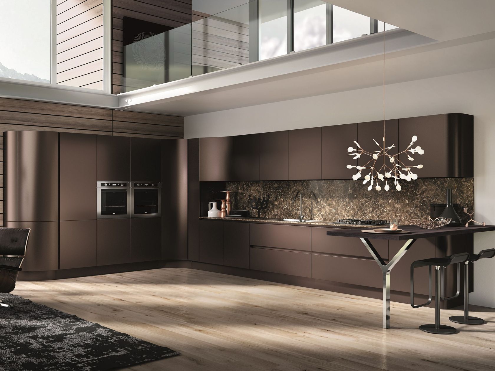 DOMINA | Linear kitchen By Aster Cucine S.p.A. design Lorenzo Granocchia